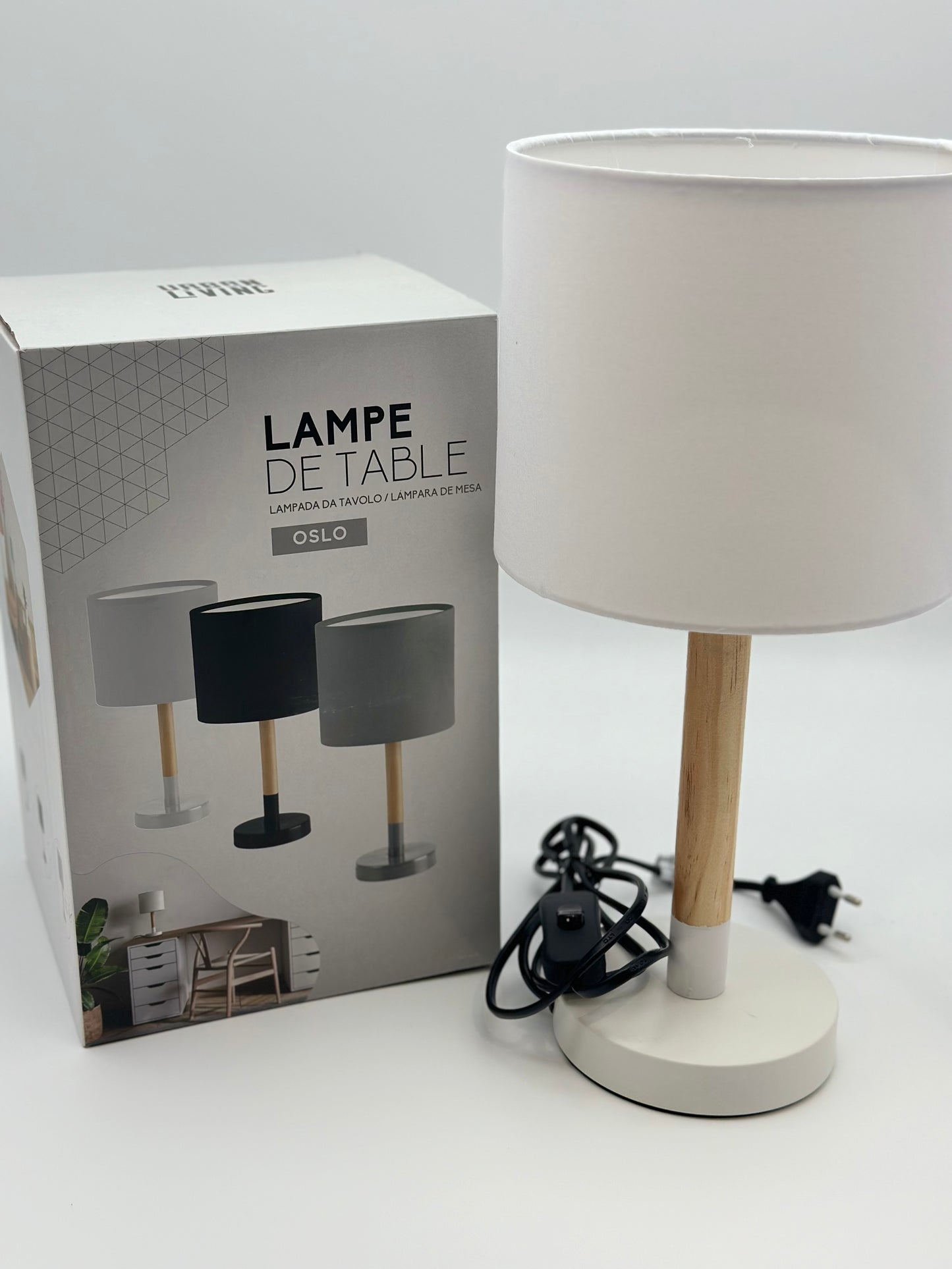 Lampe de chevet "Niri" (différents coloris)