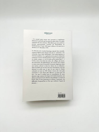 Mémoires d’un algérien Tome 2 d'après Ahmed Taleb Ibrahimi